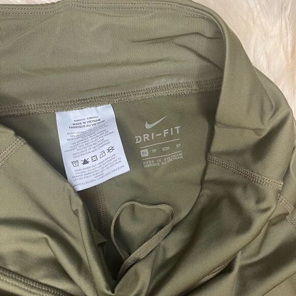 Nike dri fit flash running leggings olive green polka dot sz XS - Picture 4 of 9